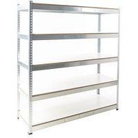 Zware stelling Manutan Rapid 1 - gemelamineerd legbord - Manutan Expert