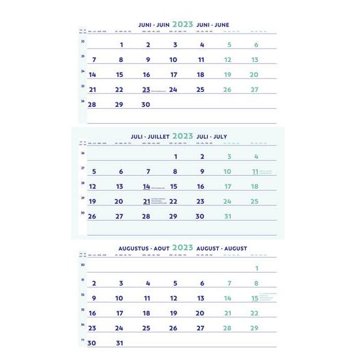 borst Voorzieningen Uitbeelding 3 maands kalender 2022 - Manutan.nl