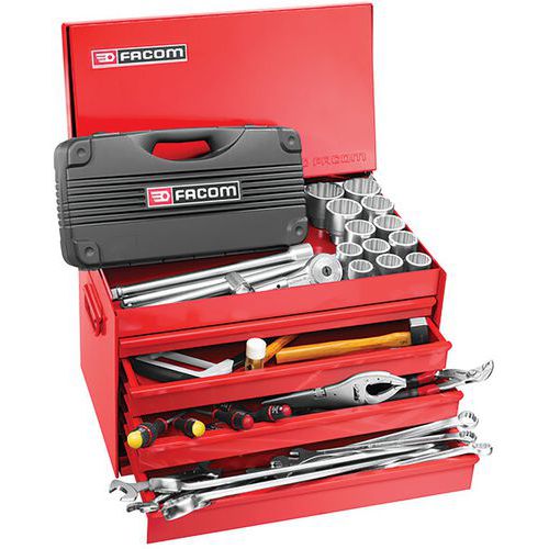 Gereedschapskist met lades gevuld Manutan.nl