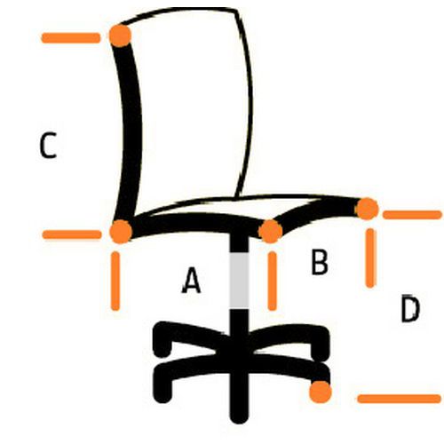 A= 51 cmB= 50 cmC= 82.5 cmD= 38-46.5 cm