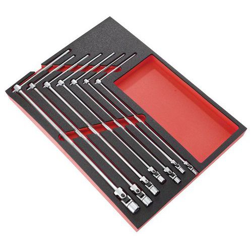Facom Module Met 7 Wringsleutels Cardangewricht Van 7 Tot 19 Mm Op Een Inlay Foam facom kopen in de aanbieding