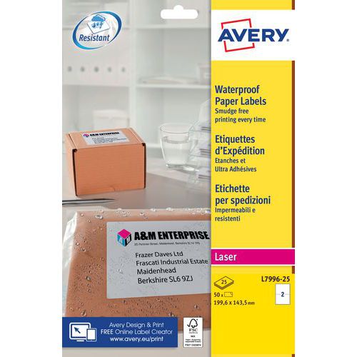 Avery-Zweckform L6133-20 Etiketten voor typeplaatjes 70 x 37 mm Polyester folie Zilver 480 stuk(s) Permanent hechtend La kopen ? Electronic