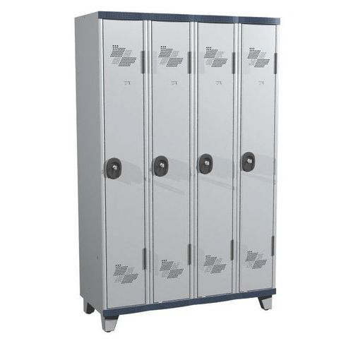 Acial Garderobekast 4 Kolommen Seamline Optimum Kolombreedte 300 Mm Op Poten acial kopen in de aanbieding