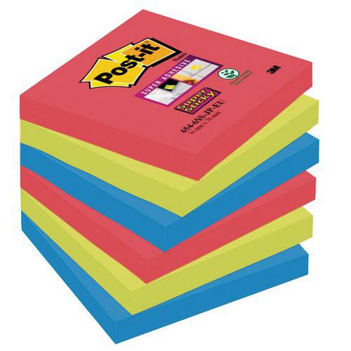 Postit Post It Super Sticky Diverse Verschillende Kleuren postit kopen in de aanbieding