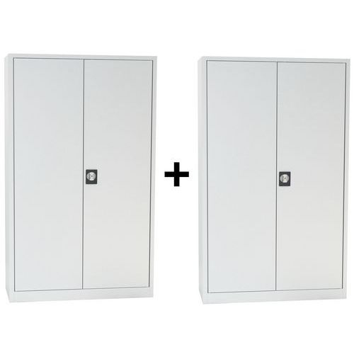 Set Van 2 Draaideurkasten Manutan huismerk kopen in de aanbieding