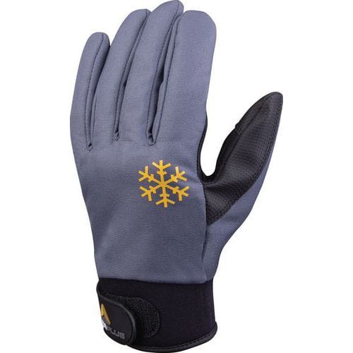 Handschoen Rug polyester met Polyurethaan Gecoat Grijs/Zwart