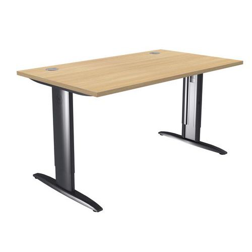 Recht Bureau Idol Verstelbare L Poten Licht Eiken huismerk kopen in de aanbieding