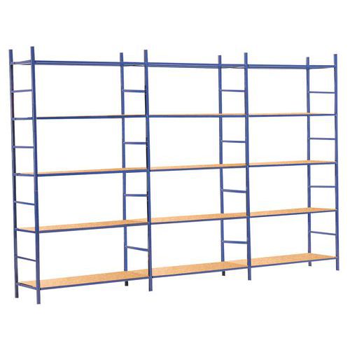 Set van 3 stellingen Startub - hoogte 1800 mm - Manutan.nl