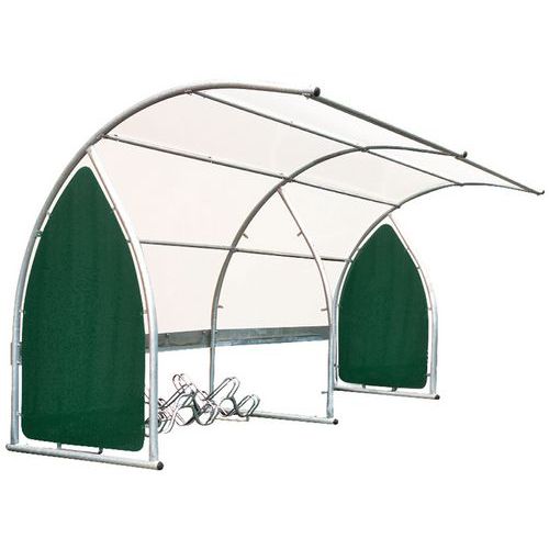 Fietsenstalling Met Rondlopend Dak Basismodule Fietsenrek 6 Plaatsen huismerk kopen in de aanbieding