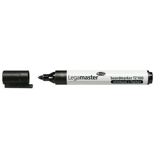 Viltstift Legamaster TZ100 whiteboard rond zwart 1.5-3mm - 10 stuks - 10 stuks