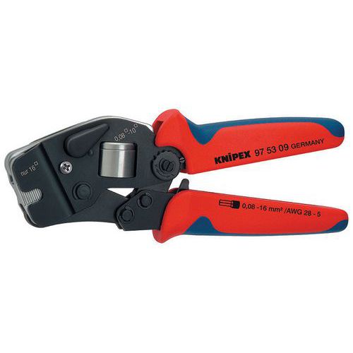 Knipex Zelfinstellend Krimptang Voor Adereindhuls 190Mm 97 53 09 Sb knipex kopen in de aanbieding