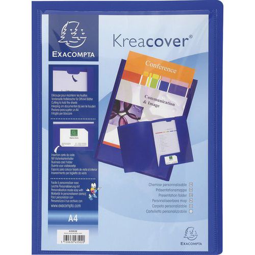 Exacompta Personaliseerbare Kunststof Map Kreacover A4 exacompta kopen in de aanbieding