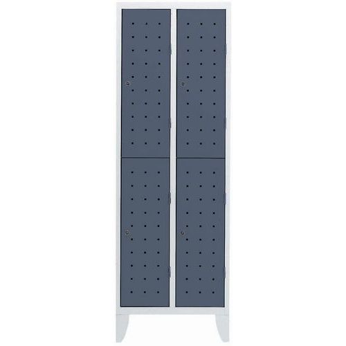 Garderobekast Met 4 Vakken Design 2 Kolommen Breedte 300 Mm Op Poten huismerk kopen in de aanbieding