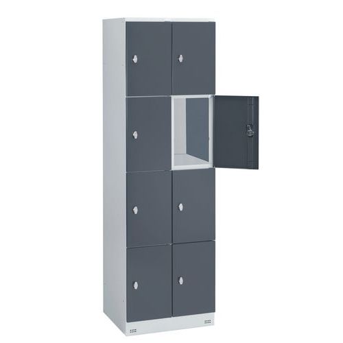 Garderobekast Met 8 Vakken Collectivite 2 Kolommen Breedte 300 Mm Op Voet huismerk kopen in de aanbieding