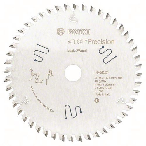 Bosch Cirkelzaagblad EXPERT Wood | 165 x 2,6 x 20mm 48T