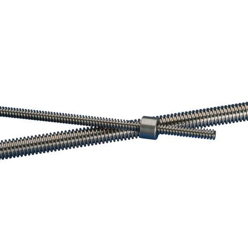 msymsyu Draadstang, 5 stuks, roestvrij staal, volledige draadstangen, M12 x 250 mm, met 10 stuks M12 zeskantmoeren, draadstang kan zowel voor montage van assemblages als voor reparatie