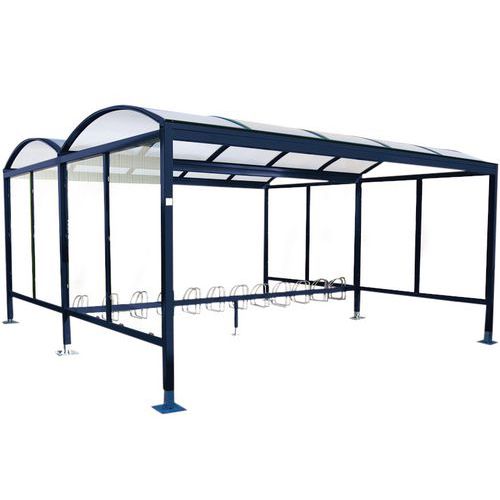 Fietsenstalling Giant Uitbreidingsmodule Met Glazen Wand Vierdubbel Rug Aan huismerk kopen in de aanbieding