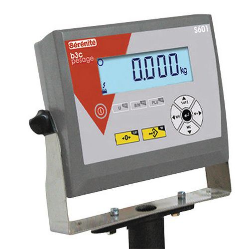 HDWR wagPRO-P150 Platformweegschaal, digitale industriële weegschaal, inklapbaar, industriële weegschaal, voor gebruik in de winkel, draagvermogen tot 150 kg, 50 g