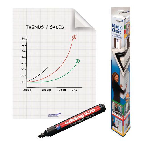 Papier Voor Flipover Magic Chart 25 Vellen huismerk kopen in de aanbieding