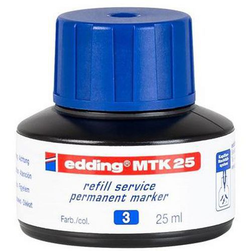 Navulling inkt permanente markeerstift Edding MTK 25