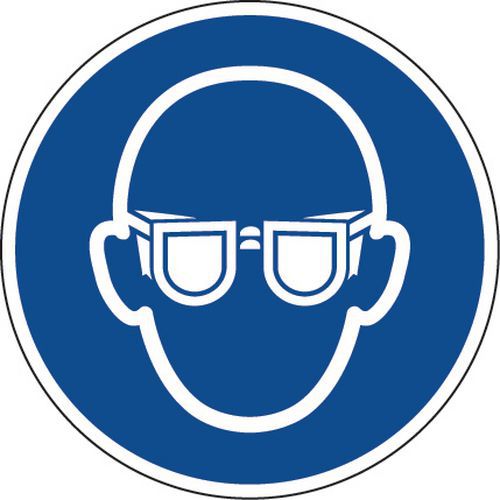 Gebodsbord Veiligheidsbril Verplicht Aluminium huismerk kopen in de aanbieding