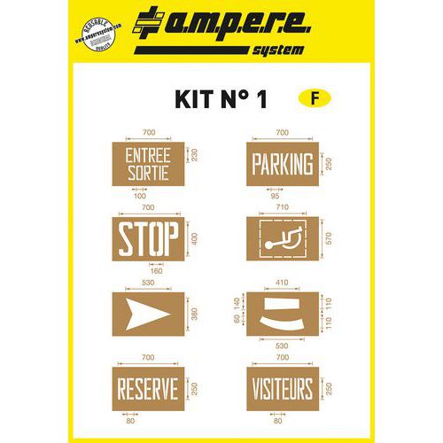 Ampere System Set Sjablonen Nr 1 ampere system kopen in de aanbieding