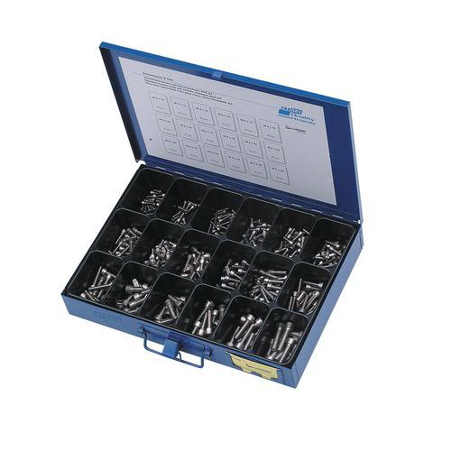 Assortimentsdoos Met Cilindervormige Schroeven Binnenzeskant 355 Stuks huismerk kopen in de aanbieding
