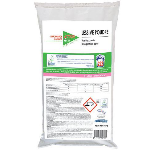 Waspoeder Action Verte Ecolabel Voor 222 Wasbeurten huismerk kopen in de aanbieding
