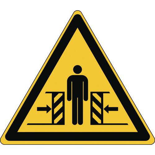 Waarschuwingsbord Beknelling Hard huismerk kopen in de aanbieding