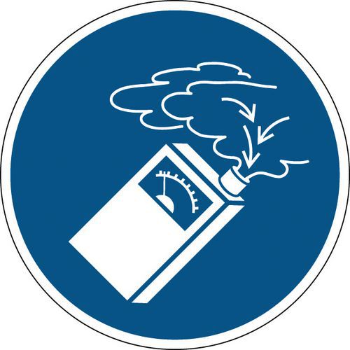 Gebodsbord Gasdetector Gebruiken Hard huismerk kopen in de aanbieding