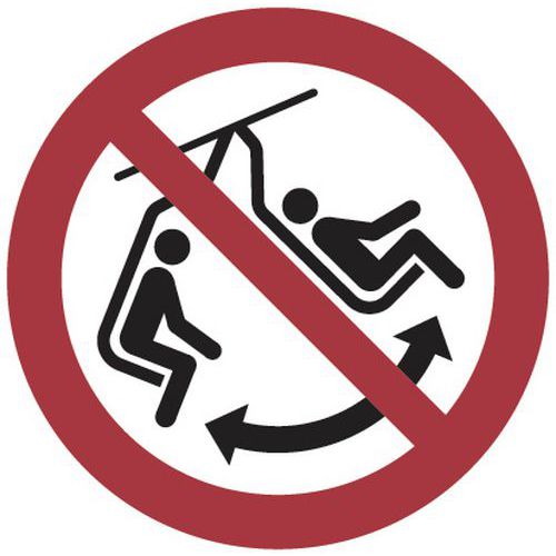 Verbodsbord Niet Wiebelen Op De Stoel Aluminium huismerk kopen in de aanbieding