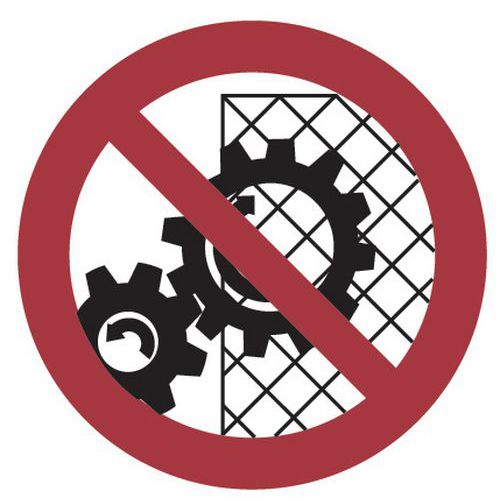 Verbodsbord Veiligheidsvoorzieningen Niet Aluminium huismerk kopen in de aanbieding