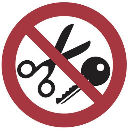 Verbodsbord Metalen Voorwerpen Verboden Aluminium huismerk kopen in de aanbieding