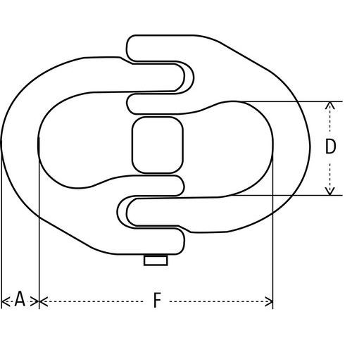 A = ØD = Nuttige breedteF = Nuttige hoogte