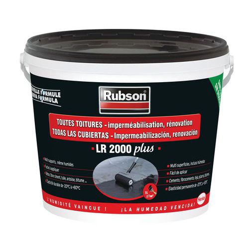 Waterdichte coating daken LR 2000 zwart Rubson - Manutan.nl