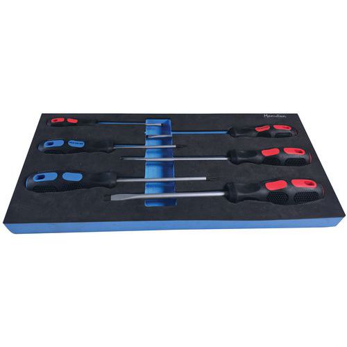 Module 13 Met 6 Schroevendraaiers Lange Bladen Manutan huismerk kopen in de aanbieding