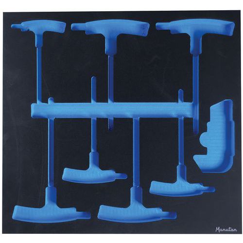 Lege 23 Module Voor 7 Inbussleutels Met T Greep En 9 Korte Sleutels Manutan huismerk kopen in de aanbieding