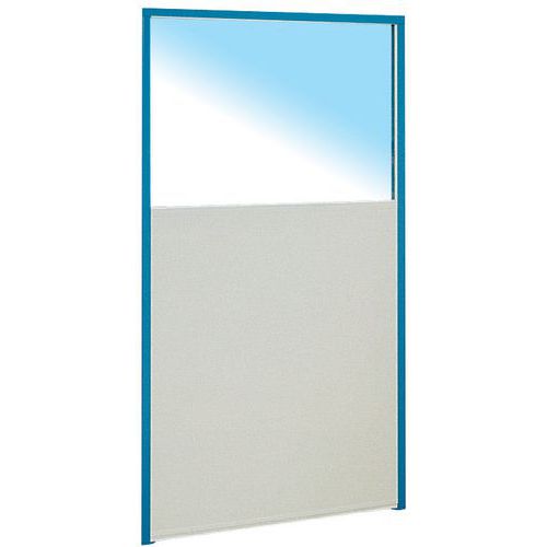 Enkelvoudige Scheidingswand In Melamine Paneel Voor De Helft In Glas Hoogte 170 huismerk kopen in de aanbieding