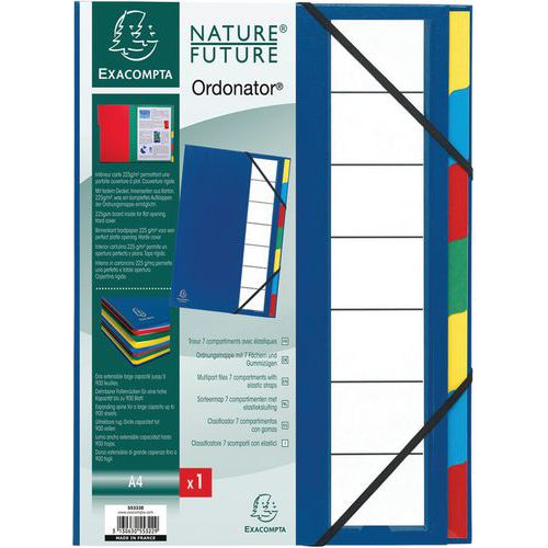 Exacompta Sorteermap Harmonika Rekbare Rug Elastosluiting 7 Indeling exacompta kopen in de aanbieding