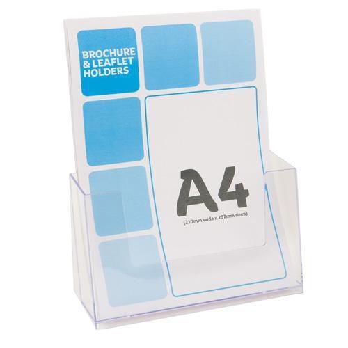 Brochurehouder A5 - 4 Etages, Helder Polystyreen, Voor Flyers En Brochures