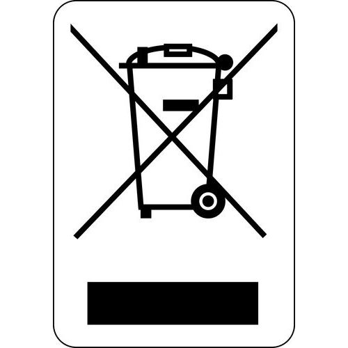 Pictogram Op Rol Voor Recycling Zelfklevend huismerk kopen in de aanbieding