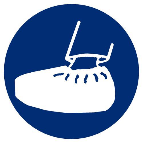 Novap Gebodsbord Overschoenen Verplicht Zelfklevend novap kopen in de aanbieding