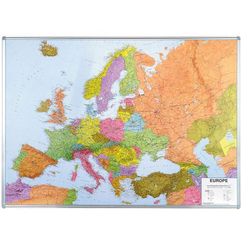 Magnetische kaart van Europa |