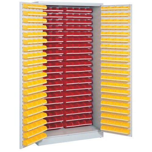 Kast Met 320 Stapelbakken Hoog Ingerichte Deuren huismerk kopen in de aanbieding