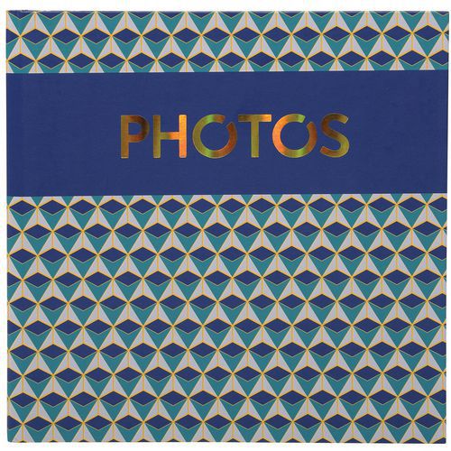 Fotoalbum boekgebonden 30 zwart bladzijde - 25x25 cm COPPER TIME