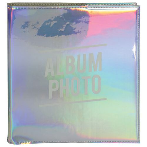 Fotoalbum GLOSSY boekgebonden 30 zwart bladzijde 25x25 cm Exacompta