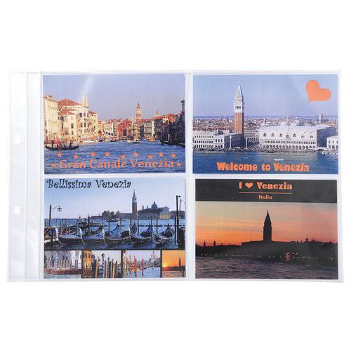 Blad voor album voor verzameling van post- en ansichtkaarten-10 bladen