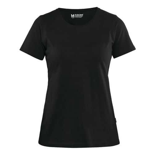 T-shirt Dames 3334 - ronde hals - zwart Manutan.nl