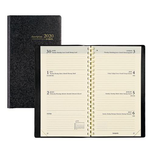 Agenda Interplan  weekindeling - 7 dagen/2 pagina's - Jaar 2020