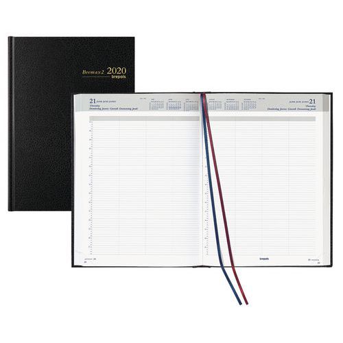 Agenda Bremax 2 dagindeling - 21 x 29 cm - Jaar 2020